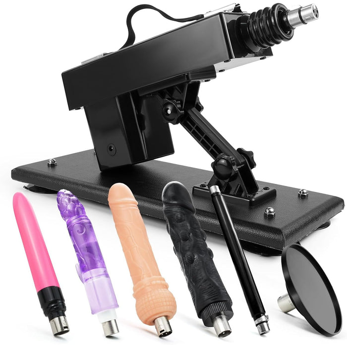 Automatic sex machine with strong suction cup connection and adjustable angle