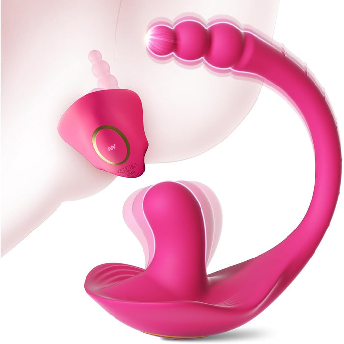 2in1 vibrator set for women with app – G-spot, anal, clitoral stimulator