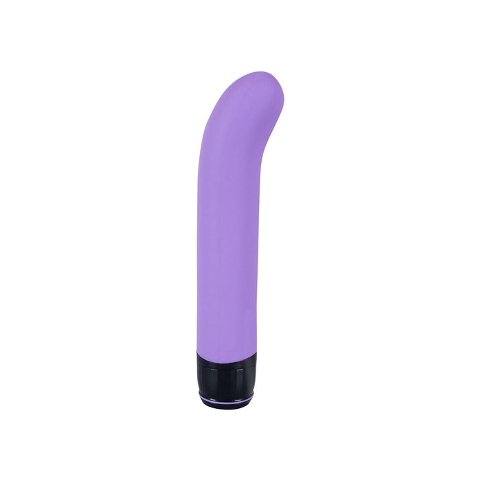 Delicate lilac G-spot vibrator with 7 vibration modes and discreet control