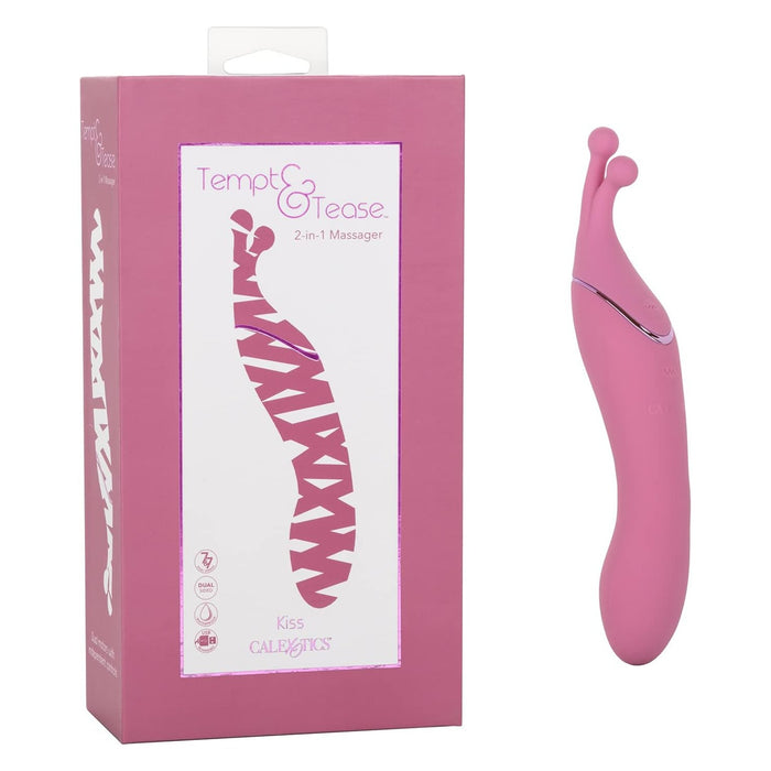 Double-sided massager with 7 vibration functions and safe silicone