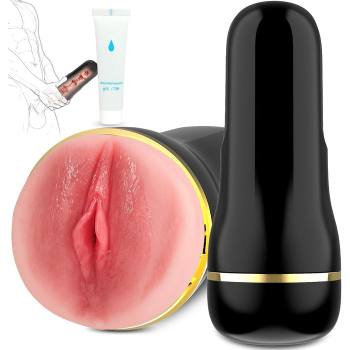 Realistiškas Masturbatorius vyrams su tikroviška tekstūra ir uždaru dizainu