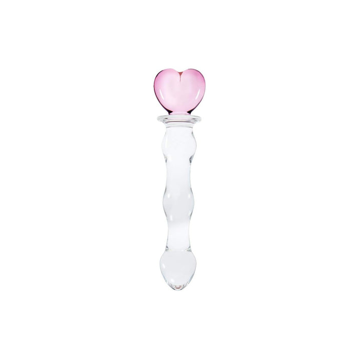Glass Anal Toy with Pink Heart – Stimulation and Pleasure