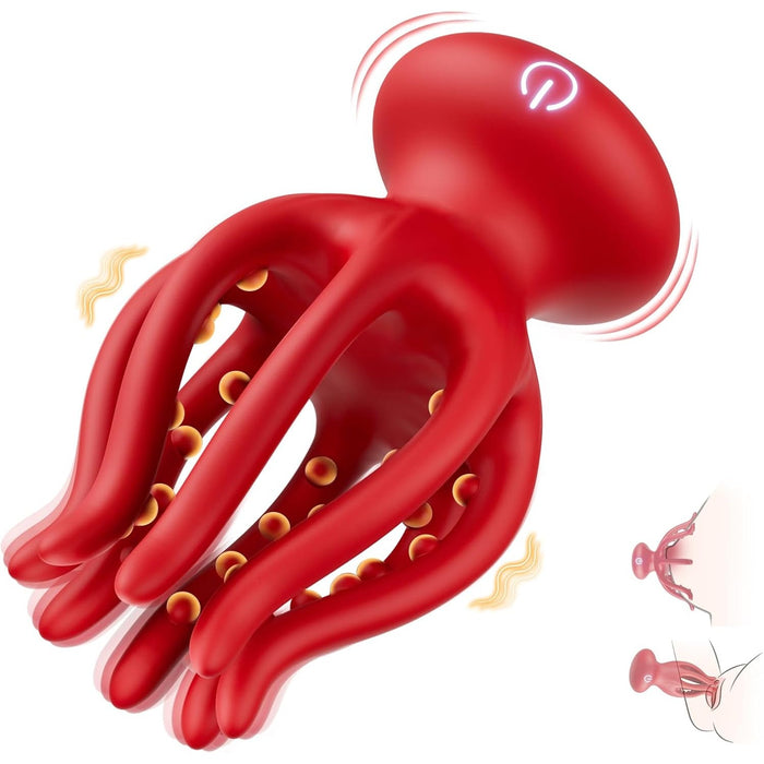 An impressive 10-mode vibrator for couples with a unique octopus design