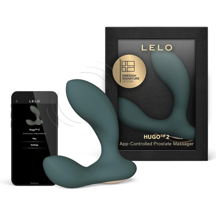 HUGO 2 Prostate Vibrator with Bluetooth and 10 Pleasure Modes, Green