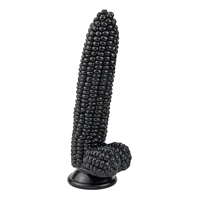 Realistic corn-shaped dildo with a strong grip base for G-spot stimulation