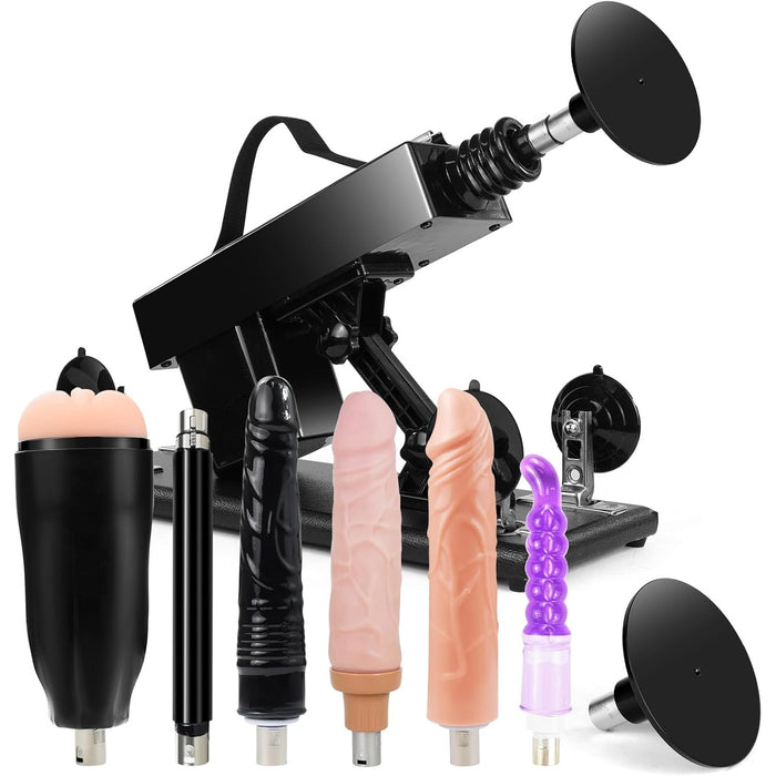 Automatinė sekso mašina moterims ir vyrams su reguliuojamu kampu ir stipriu siurbtuku