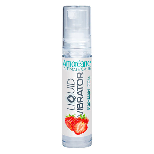 Amoreane Liquid Vibrator braškinis stimuliuojantis gelis 10ml - Amoreane