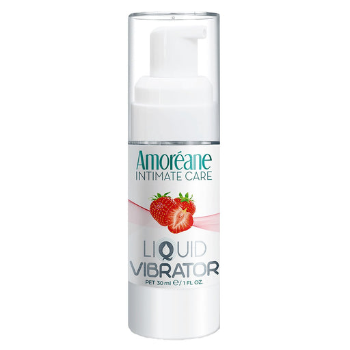 Amoreane MED Liquid Vibrator braškinis stimuliuojantis gelis 30ml - Amoreane