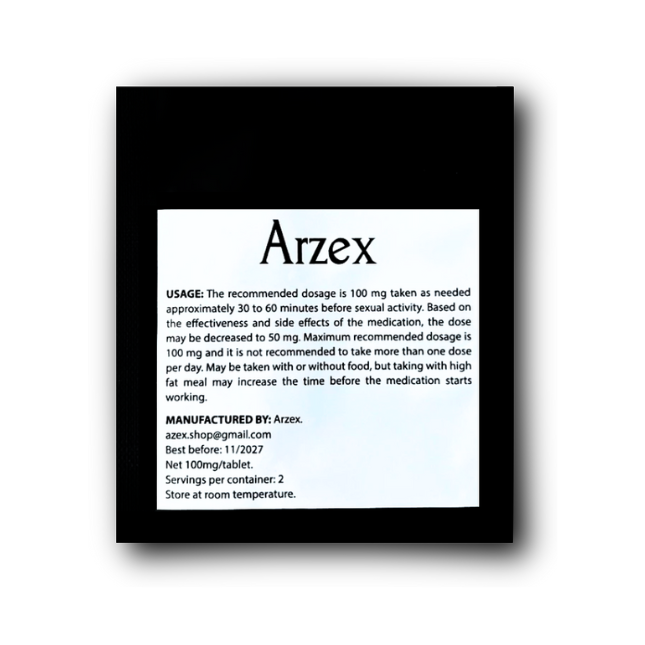 Arzex Black maisto papildas vyrams 2 tab.
