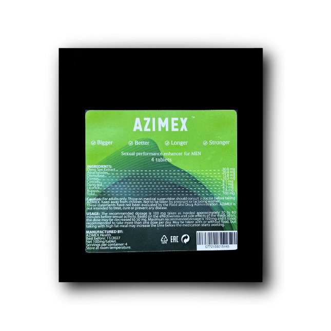 AZIMEX Green maisto papildas vyrams 4 tab. - Azimex