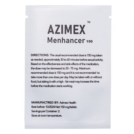 AZIMEX Menhancer 150 maisto papildas vyrams 2 tab. - Azimex