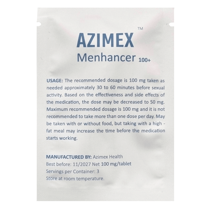 AZIMEX Menhancer 100+ maisto papildas vyrams 3 tab.