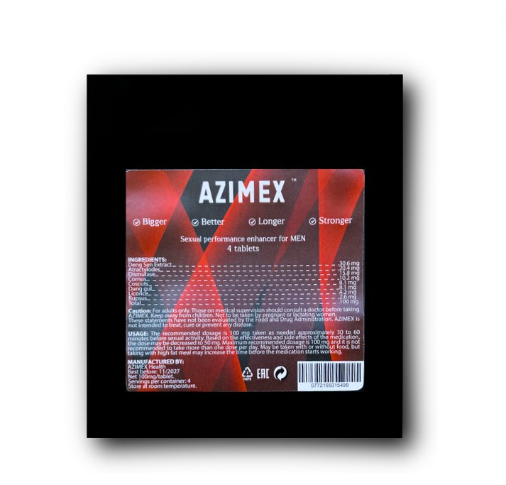 AZIMEX Red maisto papildas vyrams 4 tab. - Azimex