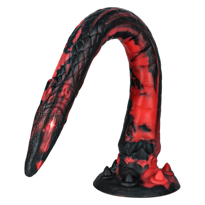 35 cm XL Monster Dildo su stipria siurbimo galvute ir unikaliu tekstūru