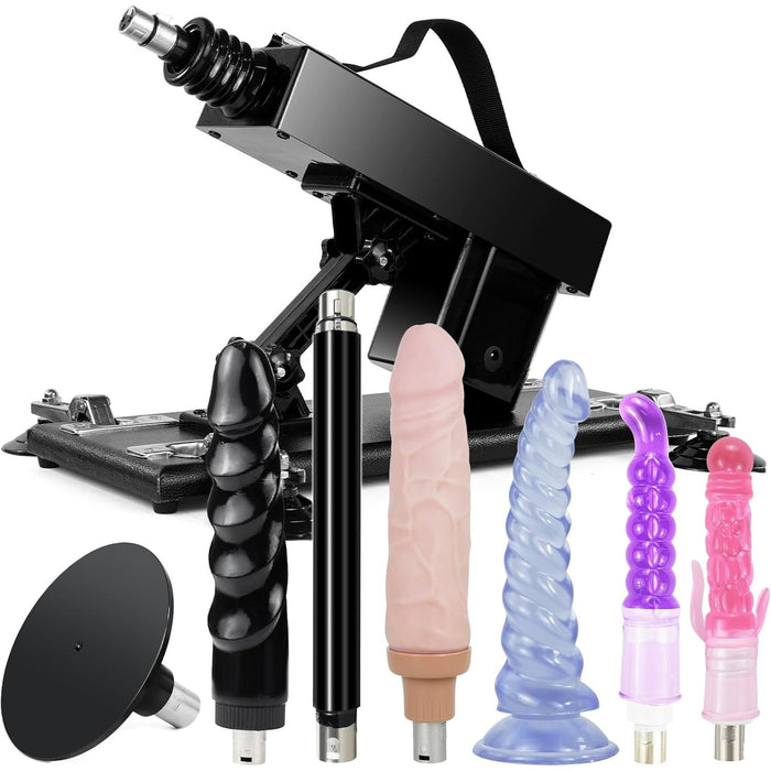 Automatic sex machine with adjustable speed and angle for women, men and couples
