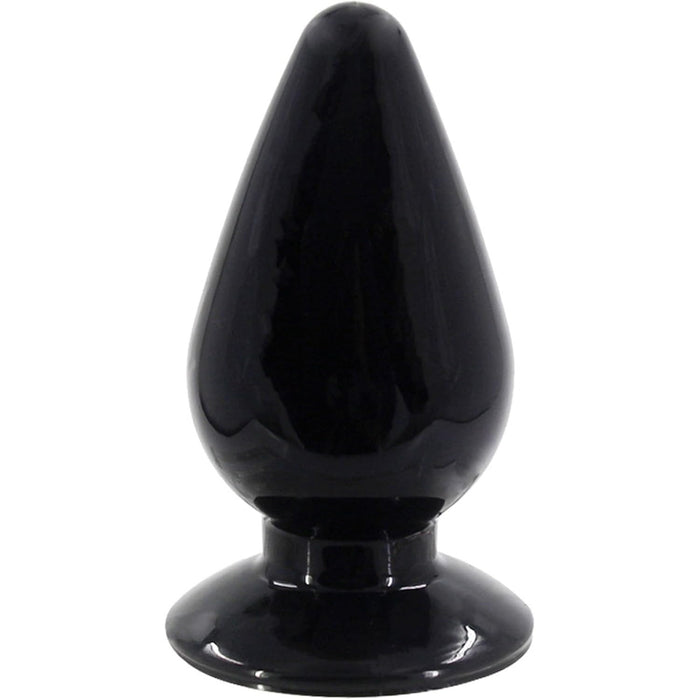 Large anal plug with strong suction function, black, size S