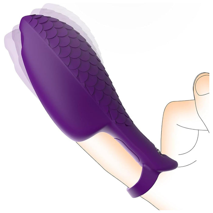 Finger vibrator with 10 vibration modes - clitoral and nipple stimulator for women