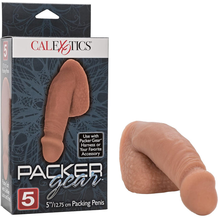 Packer Gear Packing Penis 5”/12.75 cm – Patvarus ir komfortiškas rudos spalvos