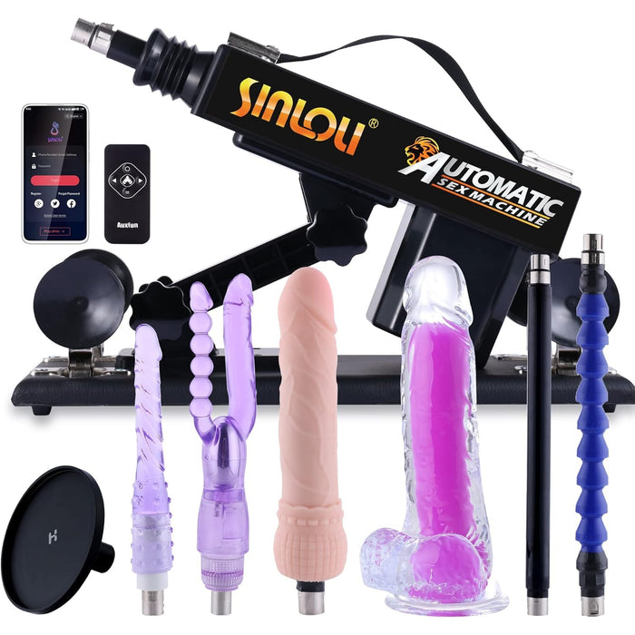 Automatinė sekso mašina su LED dildo ir programėlių valdymu