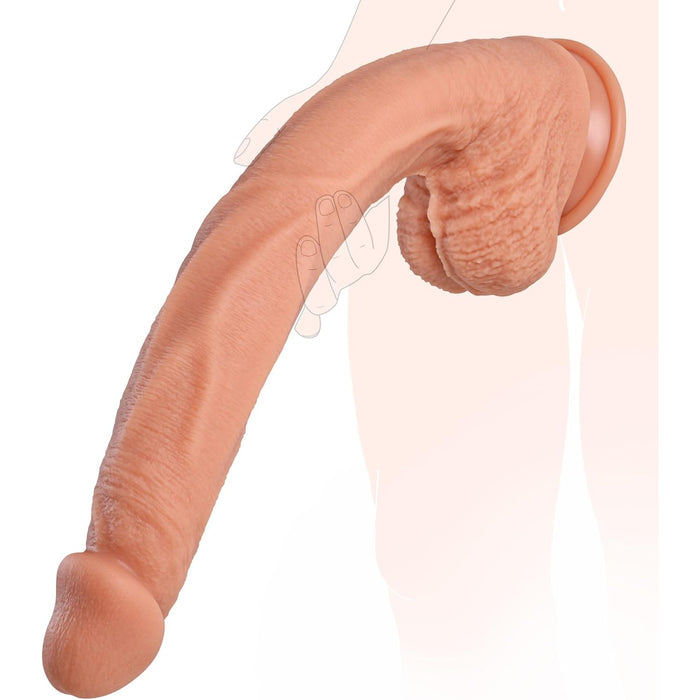 44.5 cm XXL Silicone Dildo – Long and Soft With Realistic Details