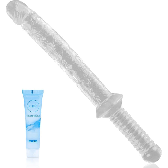 38 cm double dildo with suction cup - a two-sided pleasure tool for women