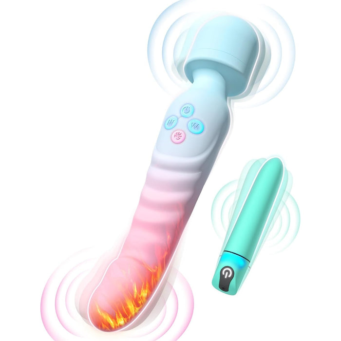7+10 mode vibrating dildo with heating and ankle stimulator for women and couples