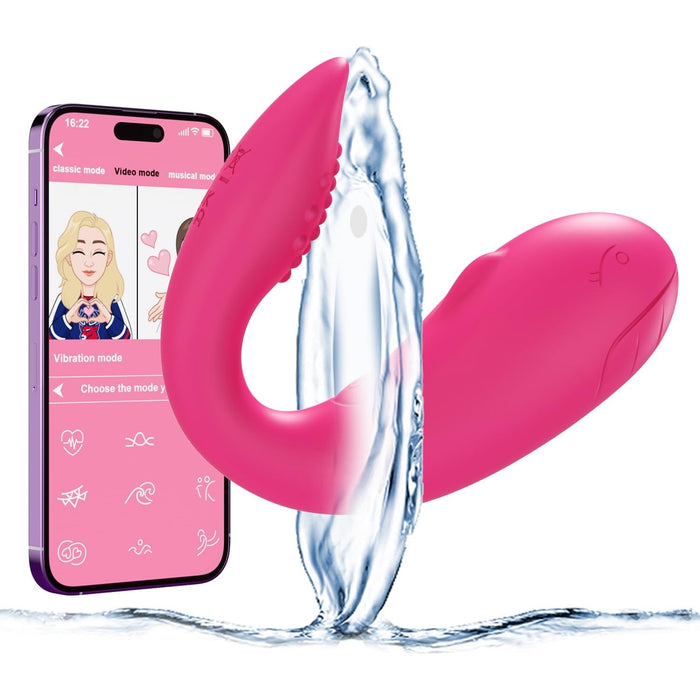 Mini Vibratorius moterims su 9 vibracijos režimais ir APP valdymu, tylus klitorio stimuliatorius