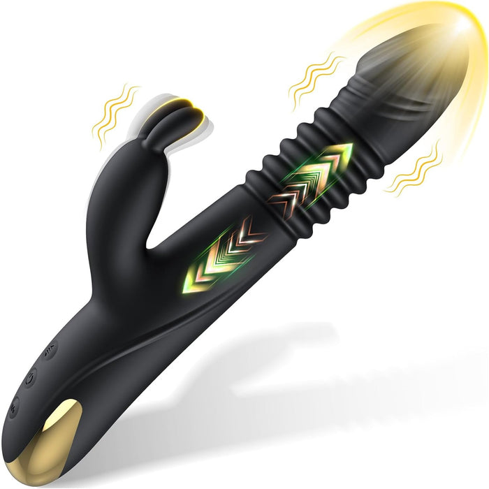 3-in-1 Rabbit Vibrator with piston function - an intense gift of female pleasure