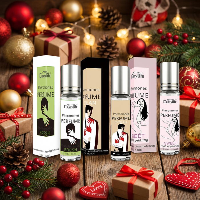 Crazylife feromoninių kvepalų rinkinys jai – Sweet, Fresh & Ocean (3 × 10 ml)