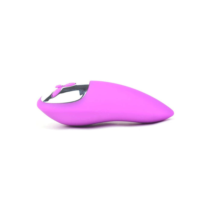 BeHorny Vibrating Tongue Massager with 10 Speeds, USB Charging Purple