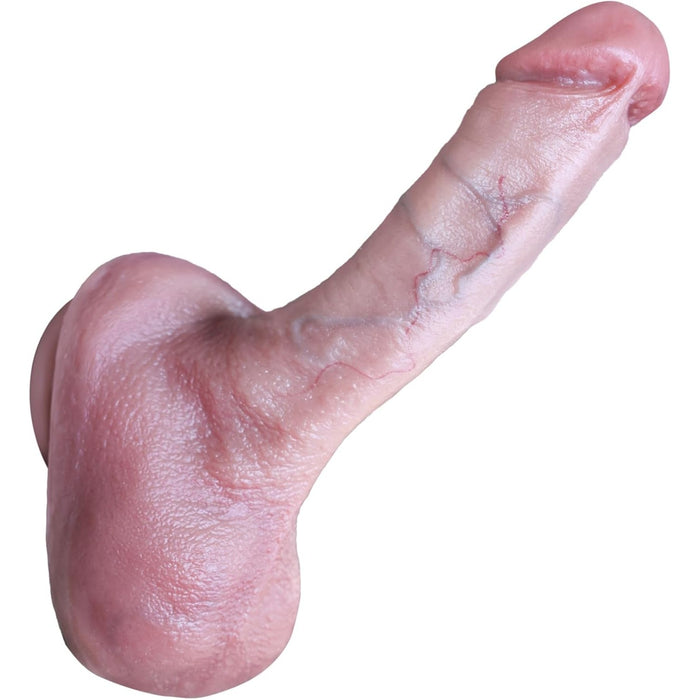 8.26 inch realistic dildo with strong attachment for hands-free play