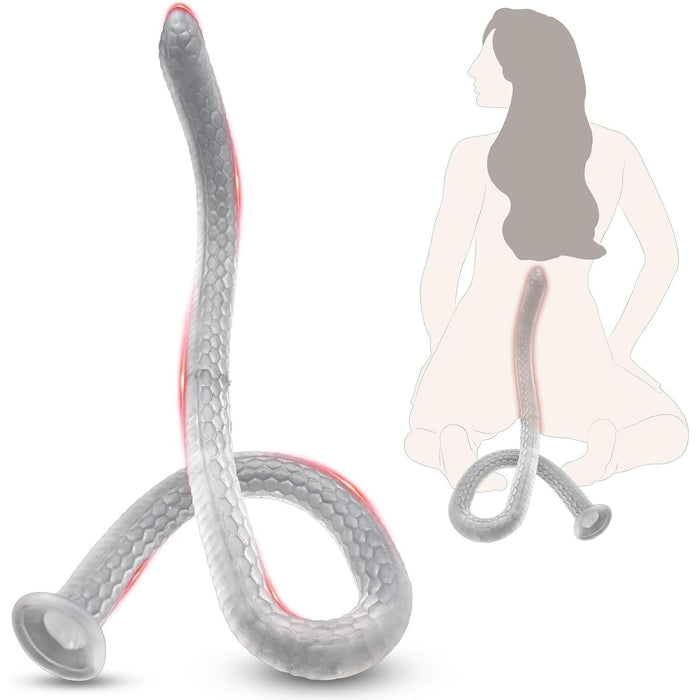 Exceptionally long 106 cm realistic Snake with strong attachment base