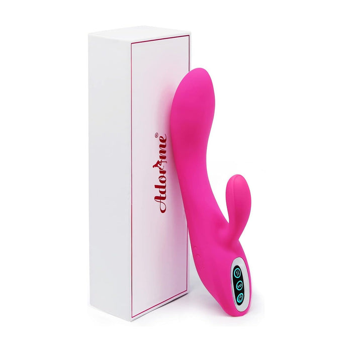 Silikoninis triušiukas vibratorius – stimuliacija G-taško ir klitorio su 7 režimais