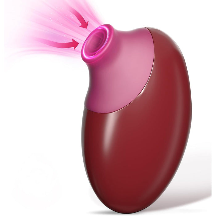 Clitoral suction mask for women with pressure wave vibration and pulsating stimulator