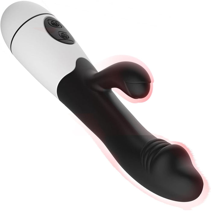 Rabbit Vibratorius 19 cm silikoninis su 30 vibracijos režimų moterims