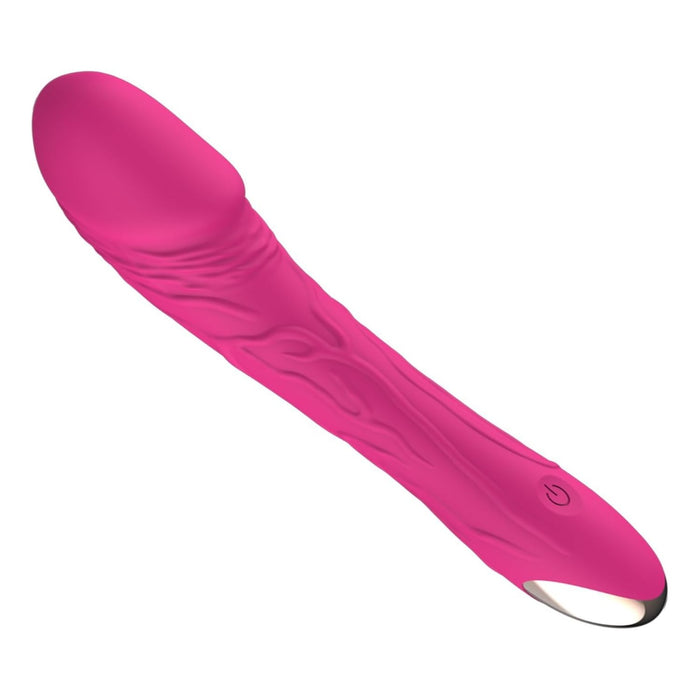 Automatic 2-in-1 double vibrating dildo with penetration function and clitoral stimulator