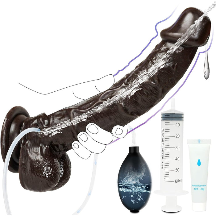 27cm XL Analinis Dildo su Vandens Purškimo Funkcija ir Saugumu