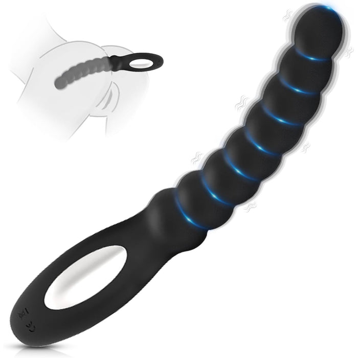 Analiniai vibratoriai vyrams ir moterims su 10 vibracijos režimų ir integruotomis analinėmis granulėmis