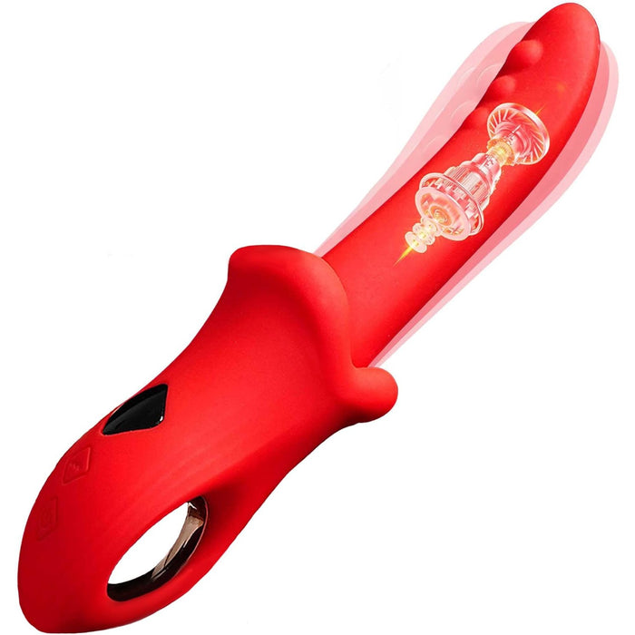 Realistic silicone dildo vibrator with multiple vibrations for pleasure