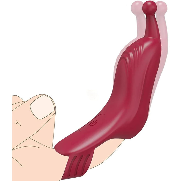 Rotary finger vibrator with 10 vibration modes for women and couples