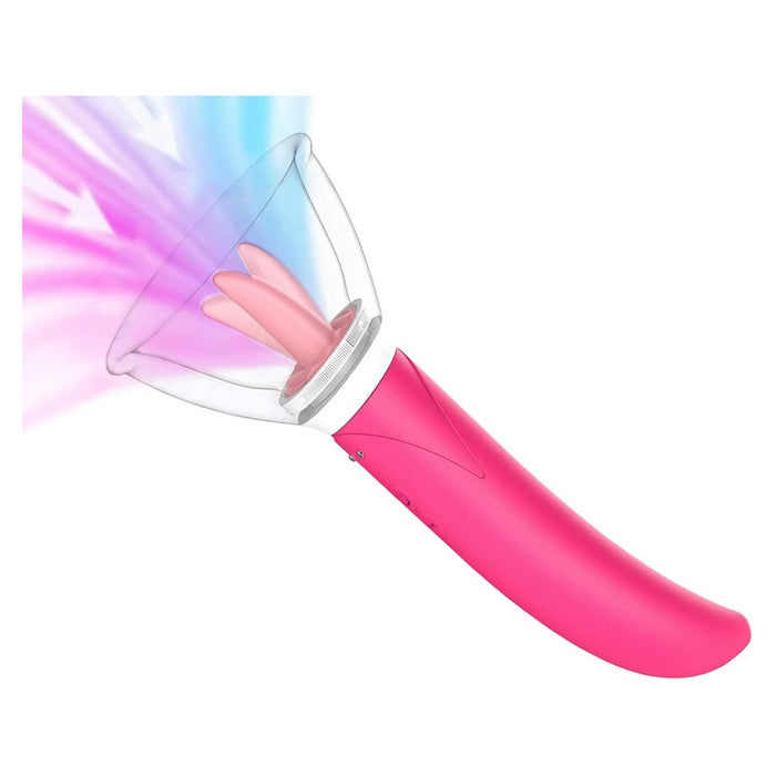 Vibrator for women with 3in1 stimulation: clitoral suction, tongue vibration, 10 modes