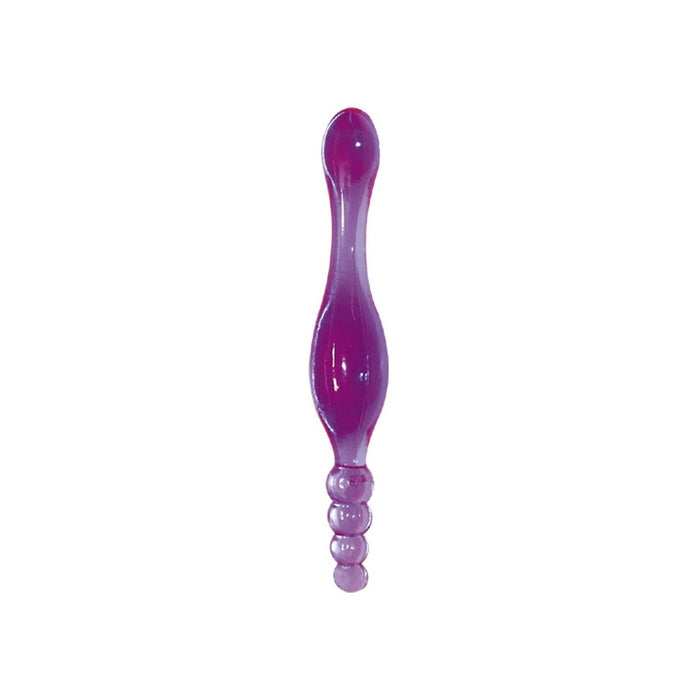 Galaxia lavender anal dildo made of hybrid jelly, 20 cm long