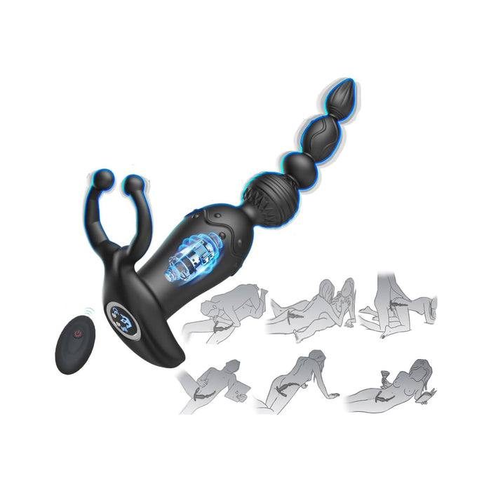 Anal vibrator for men with 10 vibration modes and prostate stimulation