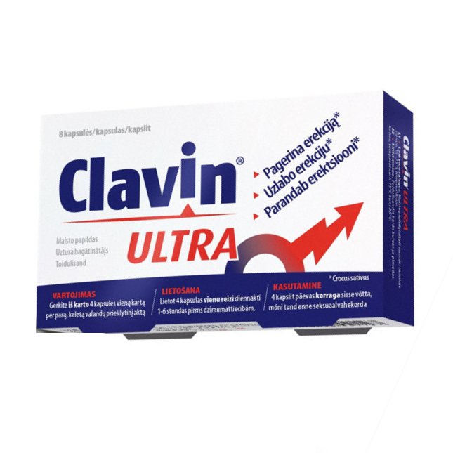 Clavin Ultra maisto papildas erekcijai, 8 kap. - Clavin