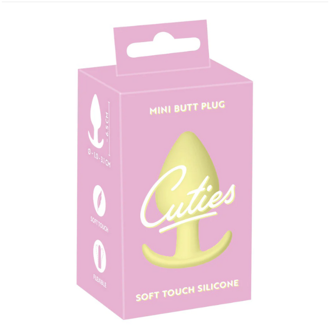 CUTIES geltonas mini analinis kaištis