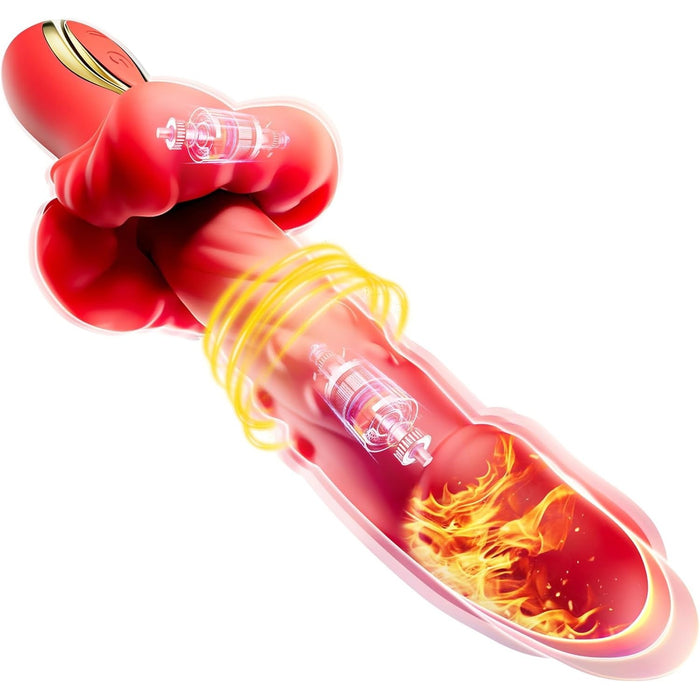 3-in-1 Vibrator for Women with 10 Vibration Modes and Heating Function