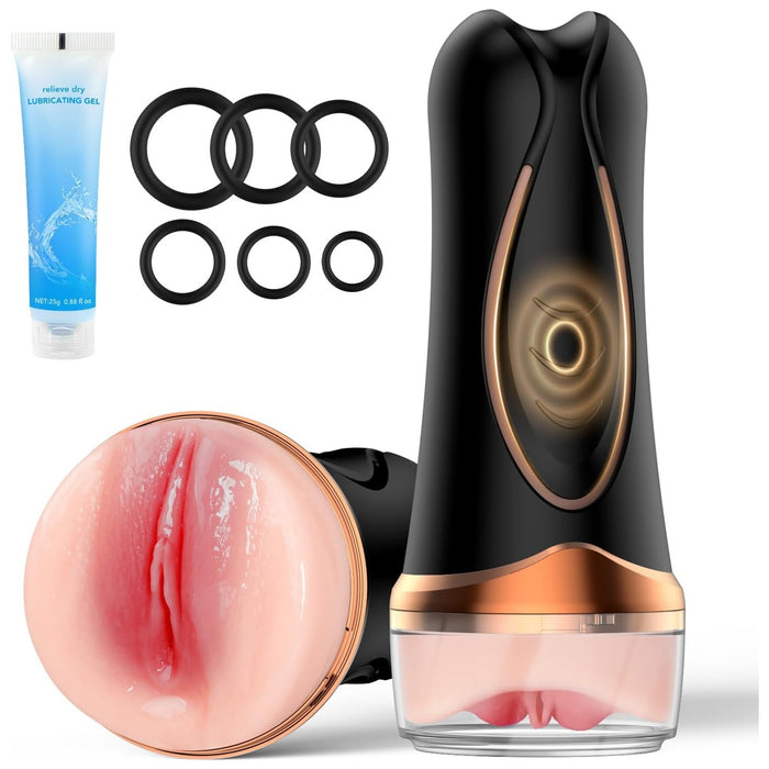 Realistinis vyrų masturbatorius su 3D makšties tekstūra ir minkštu TPE paviršiumi