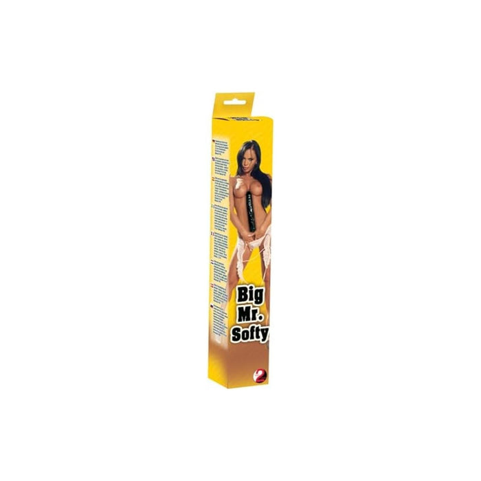 Big black dildo Big Mr. Softee with full veins, flexible and pleasant to the touch