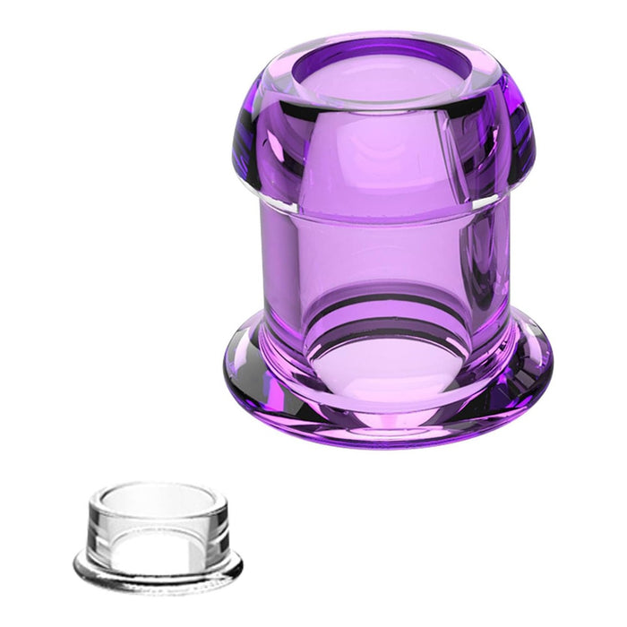 Designed to expand internal sensations: transparent empty anal expander with plug
