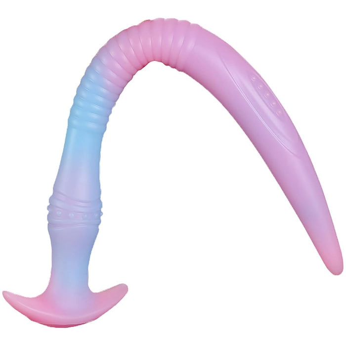 Minkštas silikoninis spindintis analinis kaištis moterims ir poroms